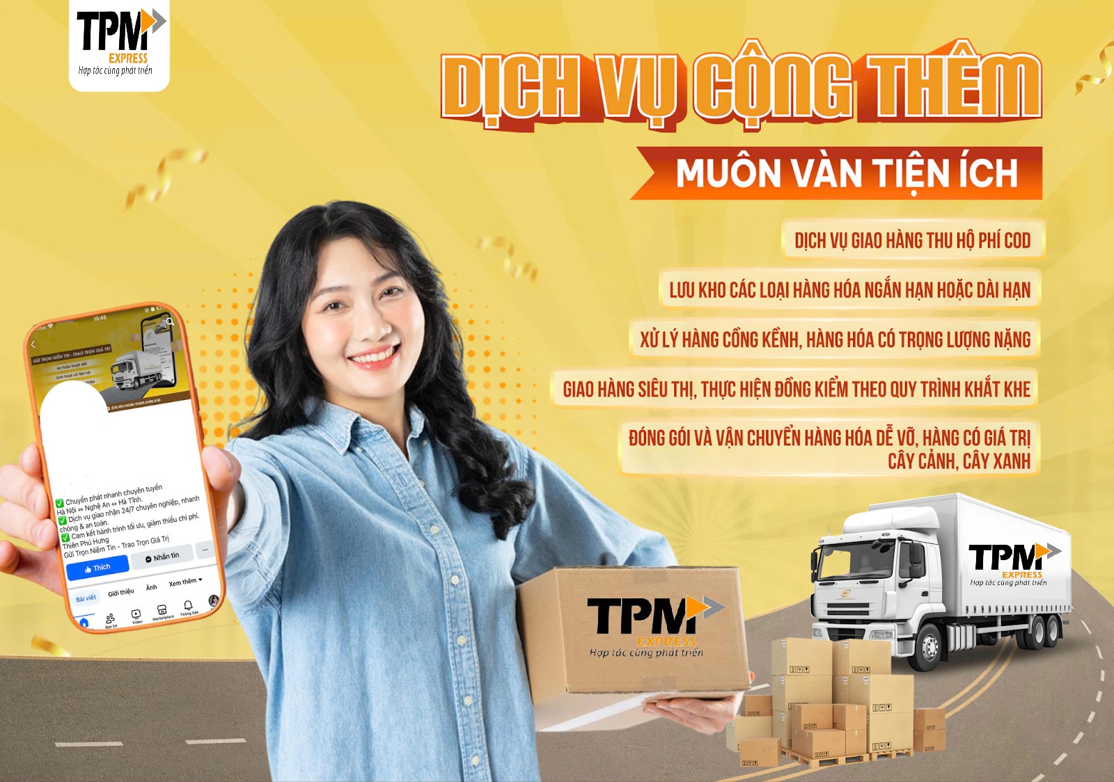 Dịch vụ cộng thêm của Thái Phú Minh với nhiều tiện ích đi kèm